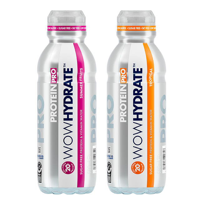 wowhydrate protein pro range of drinks